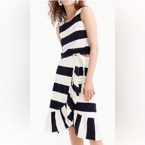 Jcrew Rugby Striped wrap skirt